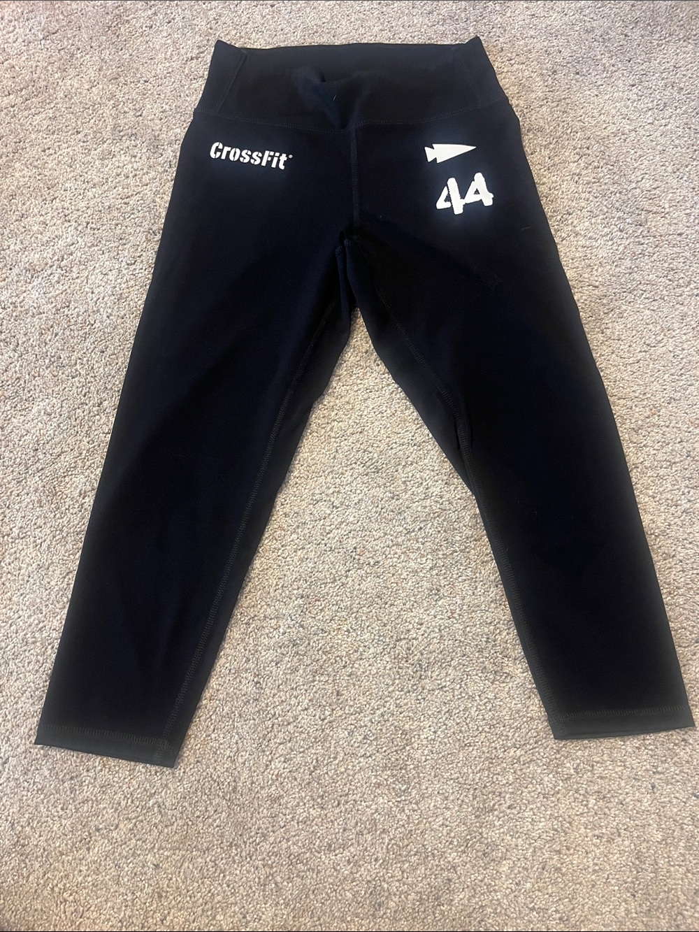 Goruck Crossfit Games Women’s Black Performance Leggings With White Logo View 2
